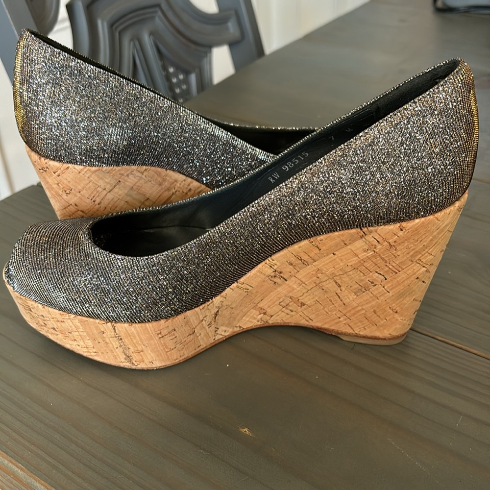 Size 7 Stuart Weitzman Cork Heel - image 3